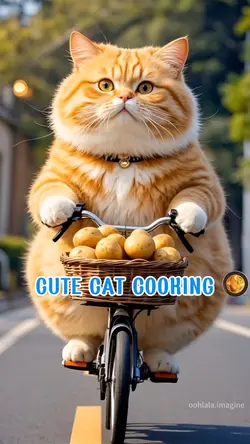 CUTE CAT COOKING 🥘