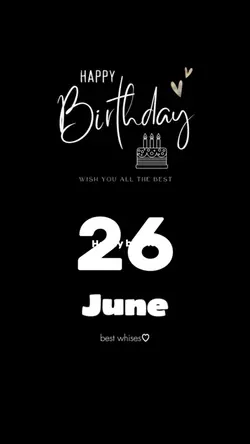 Hbd 26 June 2026 