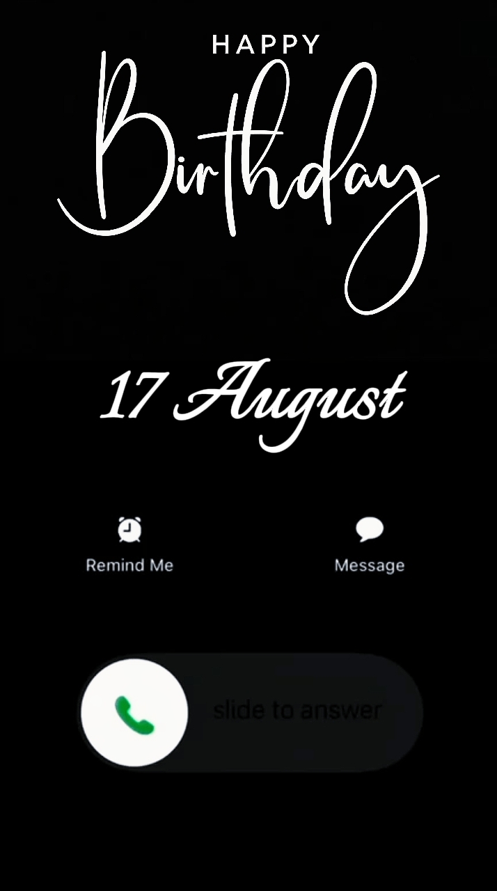 BIRTHDAY 17 AUGUST