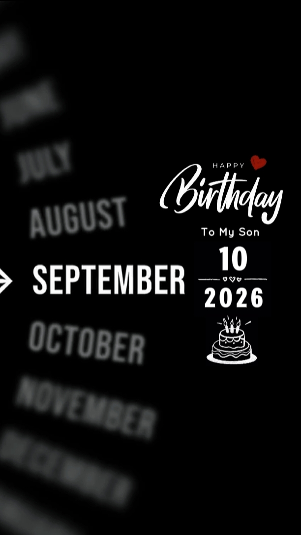HBD FILHO 10 DE SETEMBRO