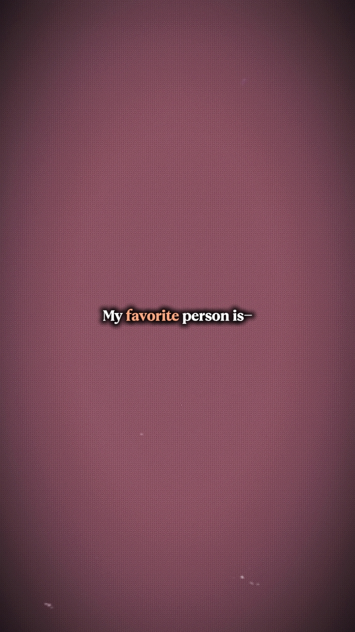 Mi persona favorita
