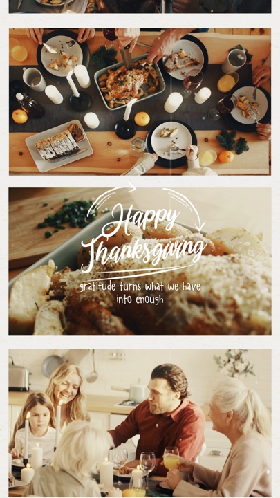 Thanksgiving-Familie