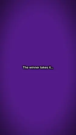 The winner takes it 