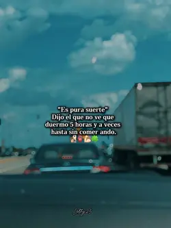 “Es pura suerte”🧏🏻💪🏻🍀
