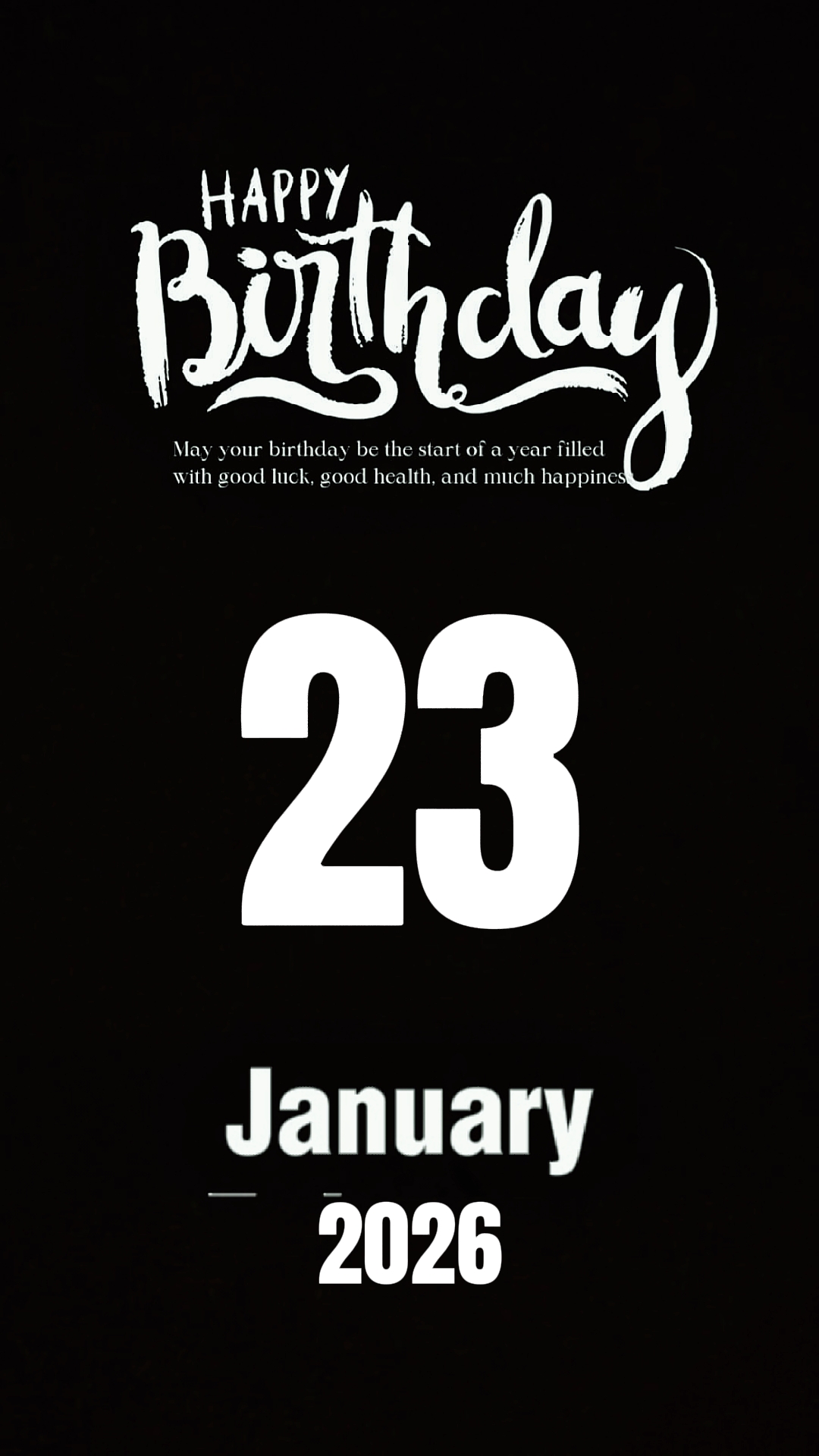Hbd 23 January 2026