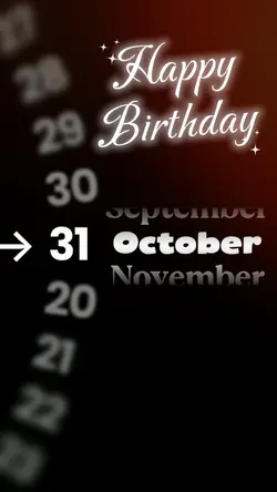 HBD 31 OCTOBER