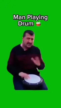 Man Playing Drum 