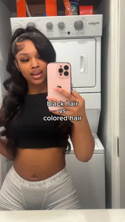 blck vs colored hair