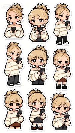 Chibi sticker