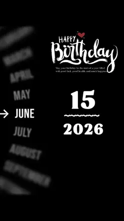BIRTHDAY 15 JUNE