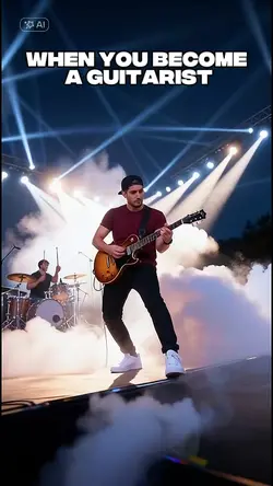 Becomes A Guitarist 