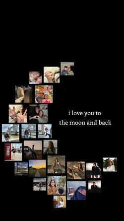 Moon Frame Collage