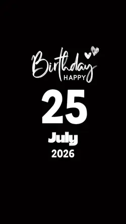 Hbd 25 July 2026
