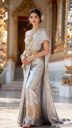 AI ชุดไทยเงิน