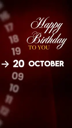 HBD 20 OCTOBER