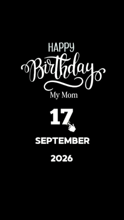 HBD Mom 17 September