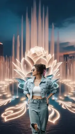 flower fountain