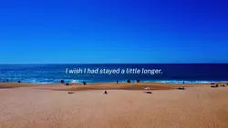 Missing what we had.