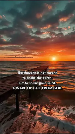 Wake up call frm God