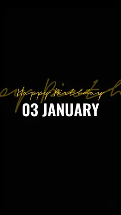 bday 3 january