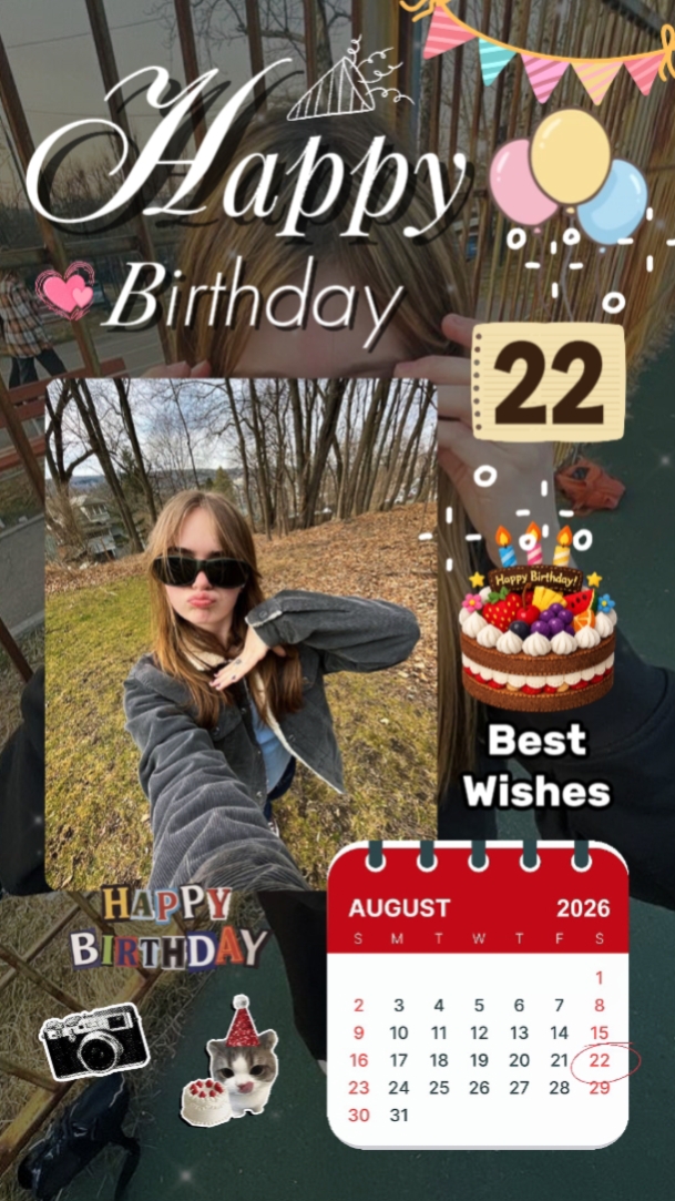 Birthday 22 August 
