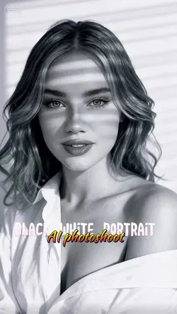 Black white portrait