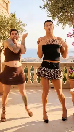 messi ronaldo dance