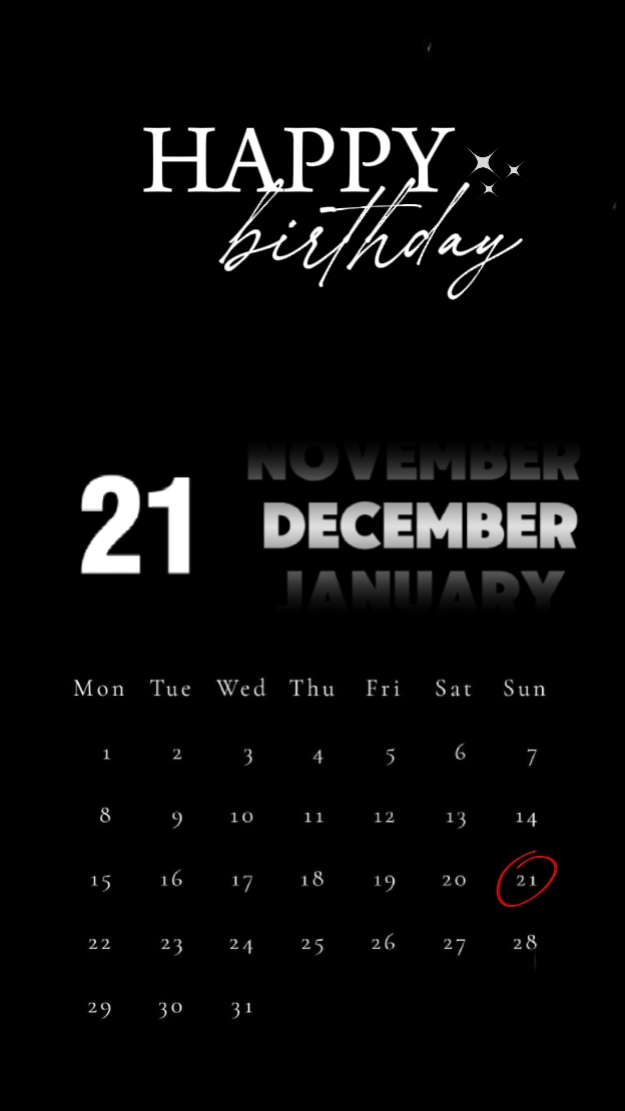 FELIZ CUMPLEAÑOS 21 DE DICIEMBRE 