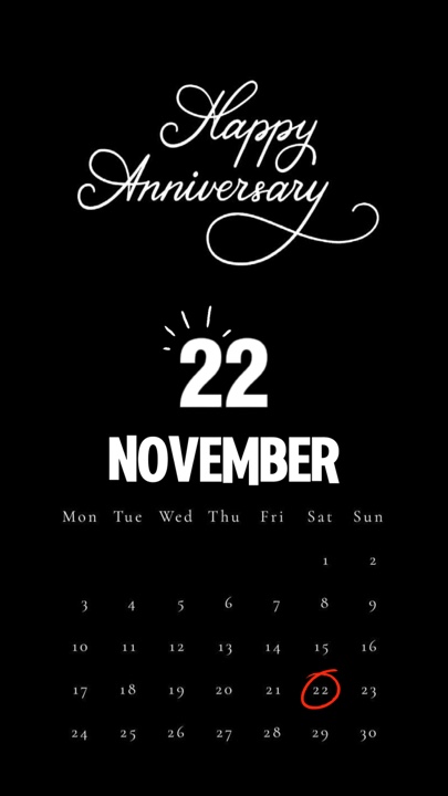 ANNIV 22 NOVEMBER 