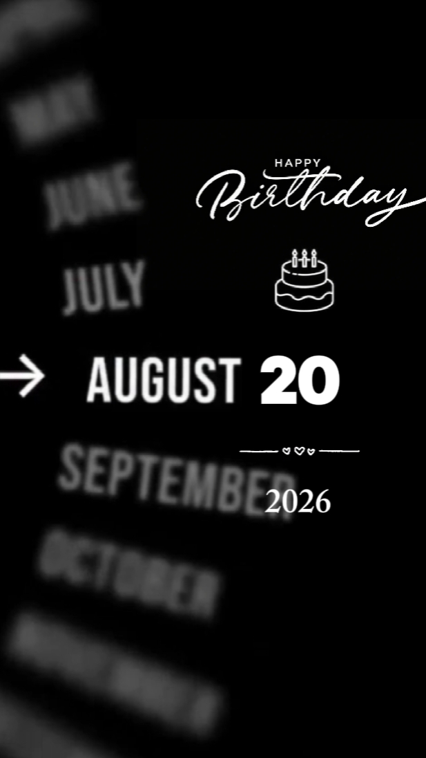 BDAY BABY 20 AUGUST