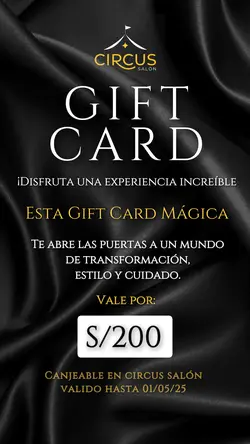 Plantilla gift card