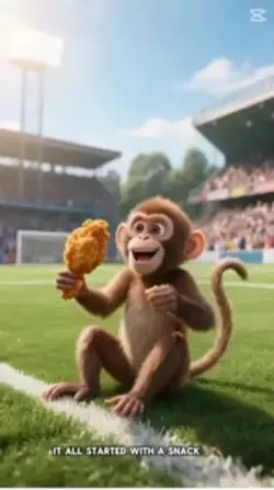 Monkey eating