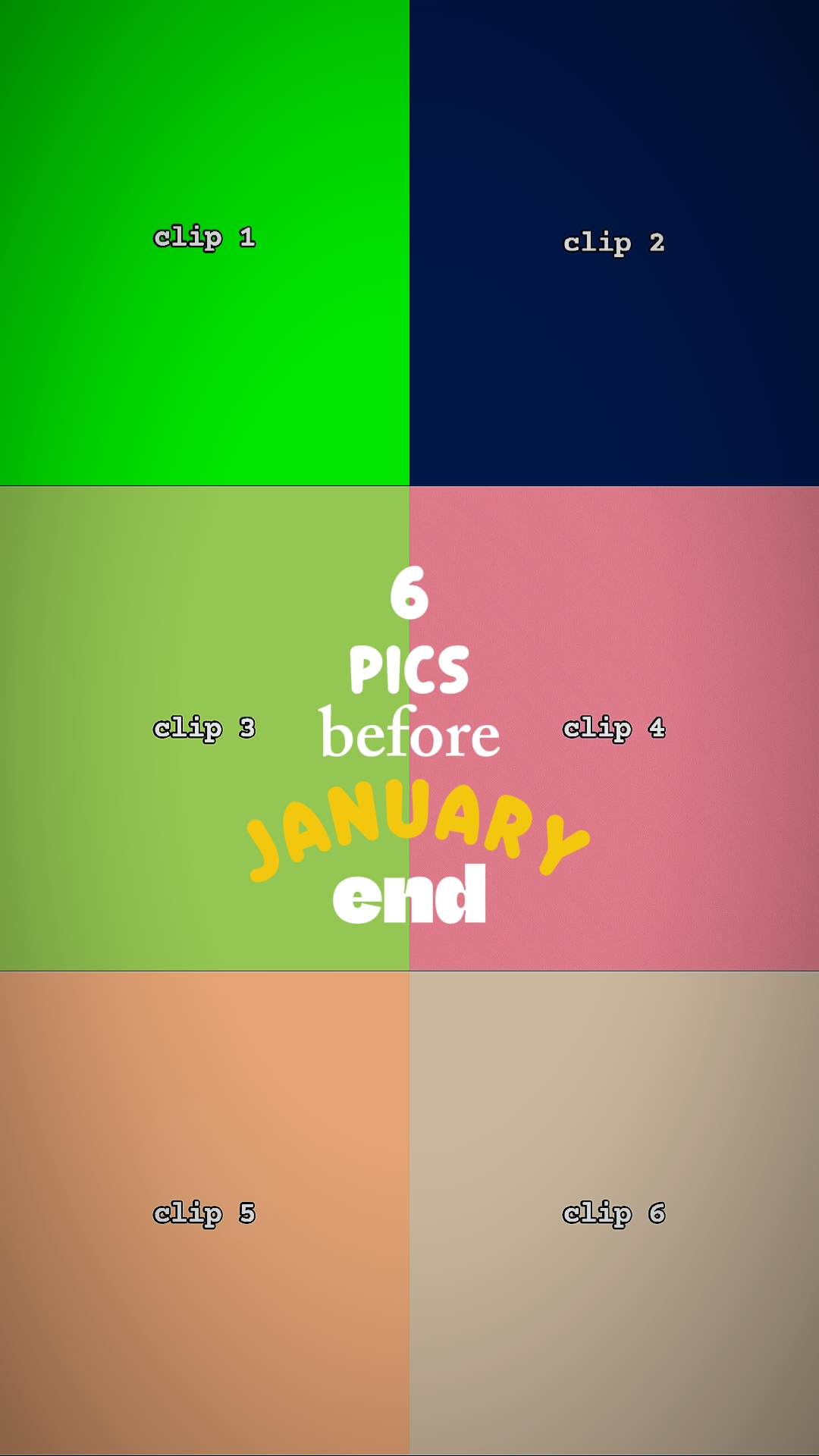 6 pics January End
