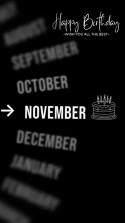 NOVEMBER BIRTHDAY