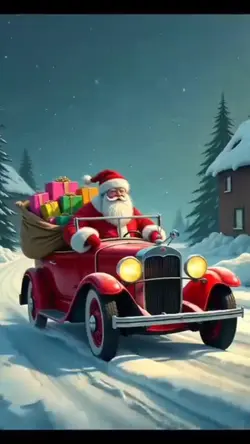 Santa with gifts 