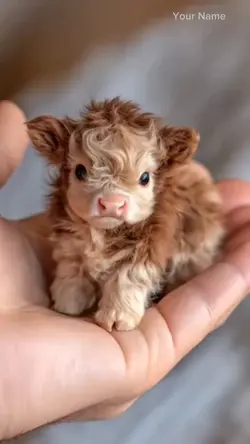 Cute tiny cow