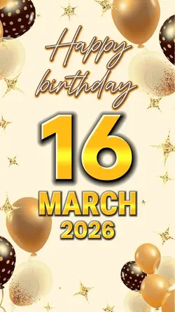 HBD 16 MARCH 2026
