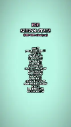 pre school stats