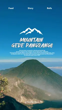 Typography Gunung 