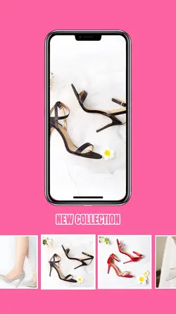 High-Heels Product Display User Interface TikTok Style