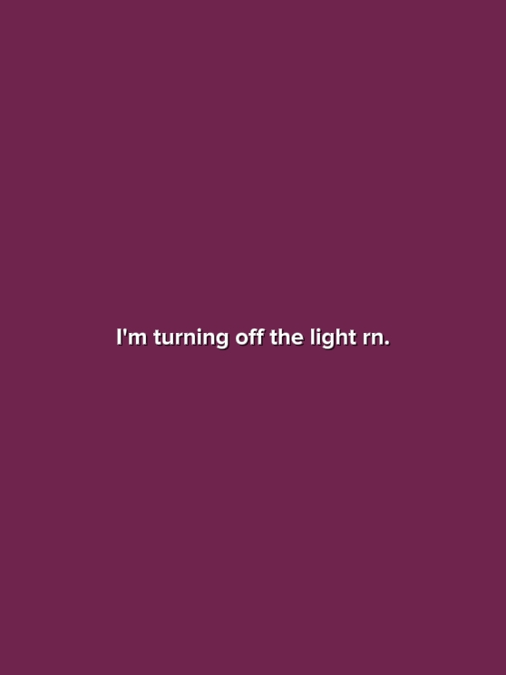 Turning Off The 