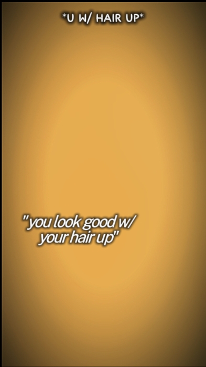 tes cheveux relevés