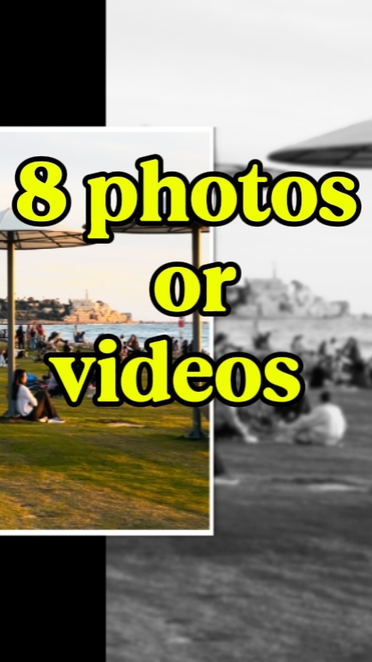 8 larawan o video 