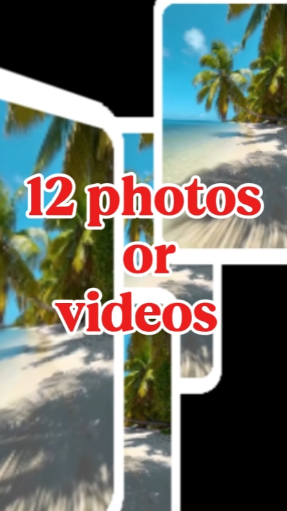 12 Fotos oder Videos 