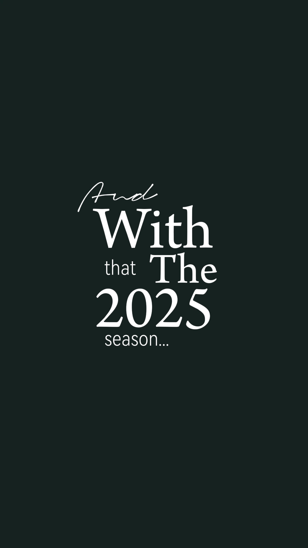 2025가 끝납니다