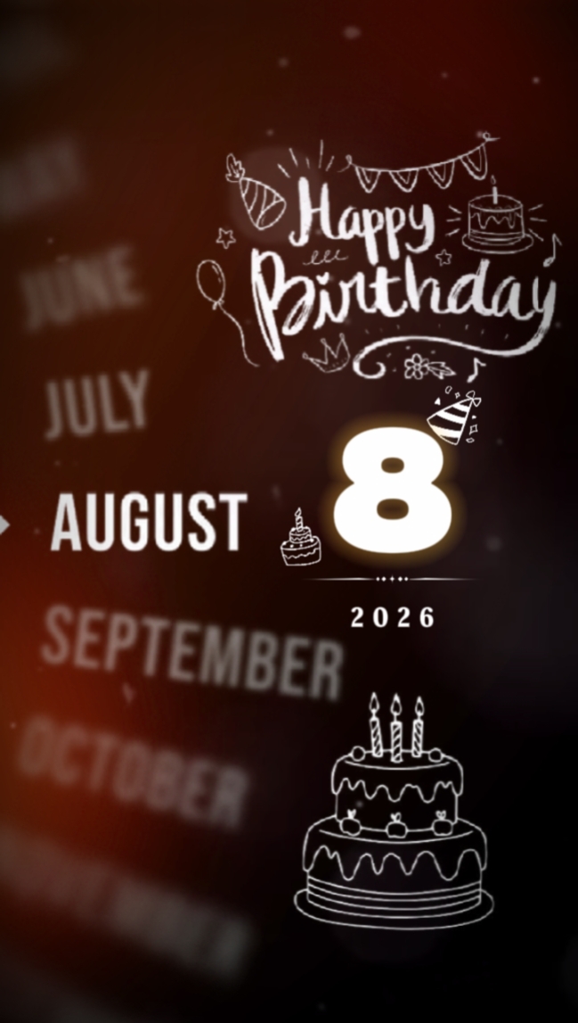 BDAY BESTIE 8 AUGUST