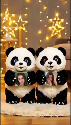 2 Panda Dolls