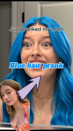 Blue Hair Prank Ai