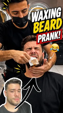 Waxing Beard Prank