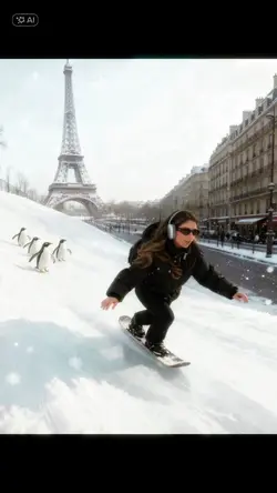 Paris under snow 🌨️